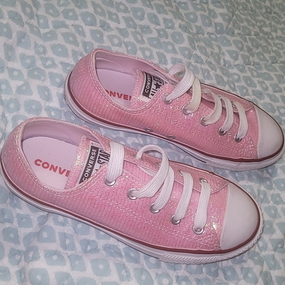 Converse Sparkle Kids Pink Sneakers BRAND NEW WITHOUT BOX!